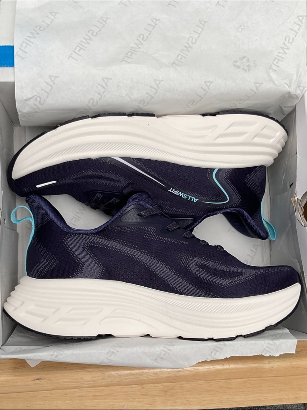 ALLSWIFT NEW Navy Slip On Walking Shoe NIB